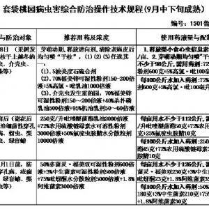 蘋(píng)果、桃、櫻桃主要病害防治技術(shù)